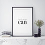 'This Mum Can' Typographic Print, thumbnail 2 of 4