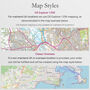 Personalised Relationship Milestones Map Print Ordnance Survey Explorer UK Edition, thumbnail 7 of 12