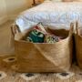Extra Large Natural Braided Jute Storage Basket, thumbnail 1 of 11