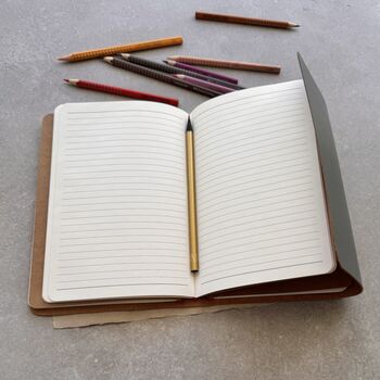 Custom Make Your A5 Personalised Refillable Flip Flap Journal Your Way, 3 of 12