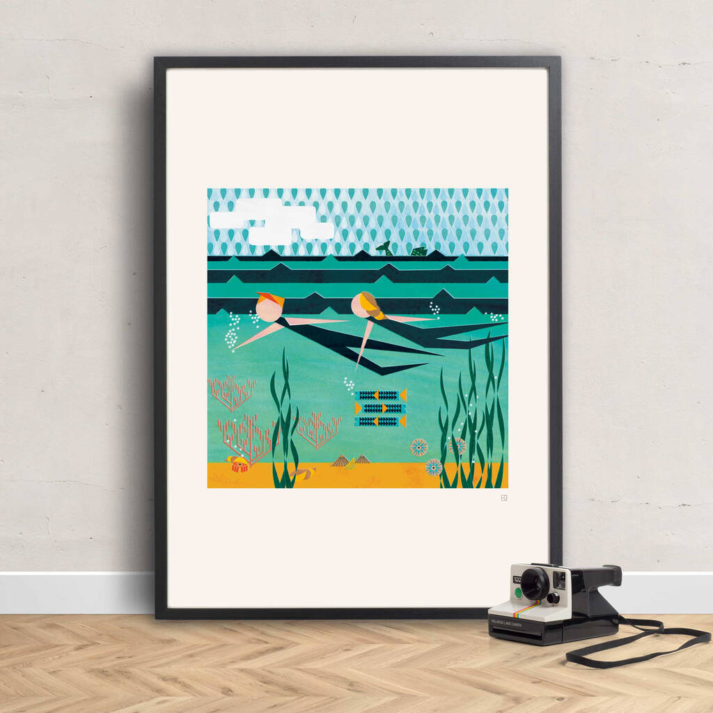 Limited Edition Sea Swimmers A2 Giclée Art Print, 1 of 7