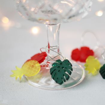 Wine Glass Charms, Tropical, Set Of Six, 6 of 8