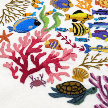 Ocean Wonders, Hand Embroidery Kit, 4 of 12