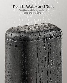 Ten Litre Pedal Bathroom Bin With Soft Close Lid, 4 of 7