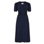 Ruby Dress In French Navy Vintage 1940s Style, thumbnail 1 of 2