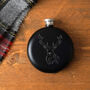 The Highlands Stag 6oz Hip Flask In Gift Box, thumbnail 1 of 2