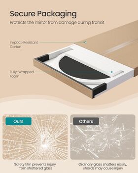 Wavy Floor Mirror Full Body, 5 of 6