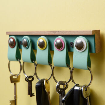 Personalised Key Organisation System For Five Keys Fobs, 4 of 8