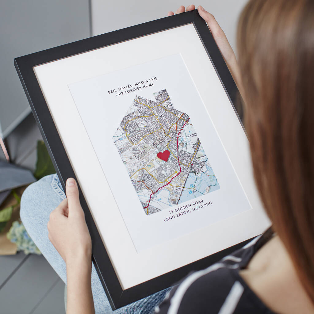 Personalised Our Home Map Print, 1 of 12