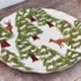 Christmas Tree With Deers Patterned Plate, 33cm, thumbnail 4 of 4