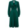 Eva Dress In Hampton Green Vintage 1940s Style, thumbnail 1 of 2