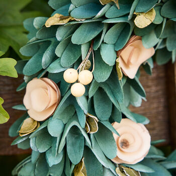 Personalised Lambeth Autumn Rose Wreath, 4 of 4