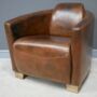 Leather Cigar Chair, thumbnail 1 of 2