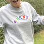 Winging It Embroidered Sweatshirt, thumbnail 3 of 3