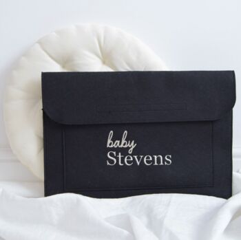 Personalised Baby Pregnancy Document Pouch, 3 of 3