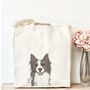 Personalised Border Collie Tote, thumbnail 2 of 3