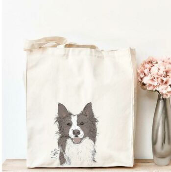 Personalised Border Collie Tote, 2 of 3