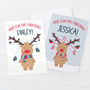 Cute Reindeer Christmas Card For Children, thumbnail 1 of 3