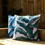 Botanic Print Recycled Fabric Cushion, thumbnail 1 of 8