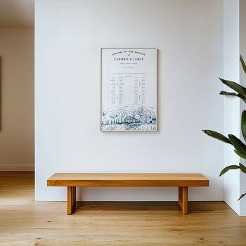 Wedding Table Plan With Hand Illustrated Bespoke Venue, 3 of 6