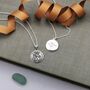 Ellipse Border St Christopher Personalised Necklace, thumbnail 6 of 12