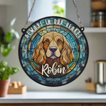 Cocker Spaniel Golden Memorial Suncatcher, 3 of 6