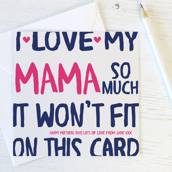 Mother's Day Card 'I Love My / We Love Our Mum So Much', 3 of 6