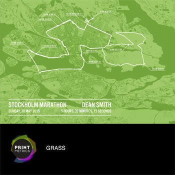 Personalised Stockholm Marathon Poster, 6 of 11