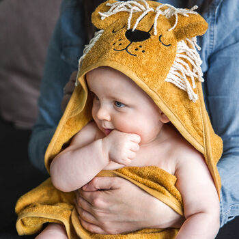Personalised Animals Hooded Cotton Towel, 2 of 12