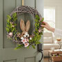 Bunny And Floral Wreath – Easter Door And Wall Decoration, thumbnail 1 of 3