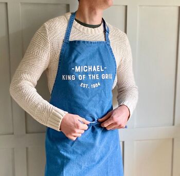 Personalised Motto Kitchen Apron, 2 of 5