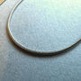 Flat Snake Chain Choker Layered Necklace Titanium Steel, thumbnail 3 of 6