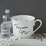 Personalised Gin China Cup With Spotty Inside, thumbnail 1 of 5