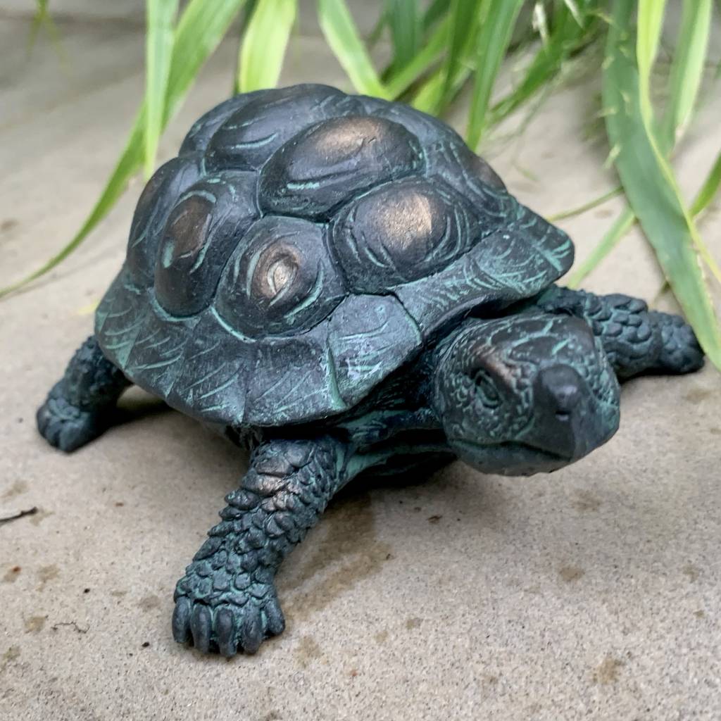 Pair Of Tortoise Garden Sculptures By London Garden Trading ...