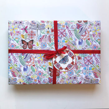 Hummingbird And Dragonfly Gift Wrap, 7 of 9