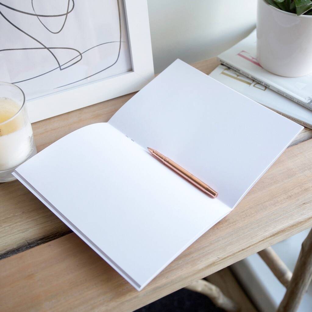 Personalised A5 Marble Notebook By Lisa Angel