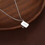 Sterling Silver Tiny Sardine Tin Necklace, thumbnail 2 of 12
