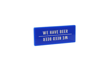 Blue 'Need Beer' Fridge Magnet, 2 of 3