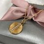 Personalised Circular Moonstone Necklace, thumbnail 3 of 8
