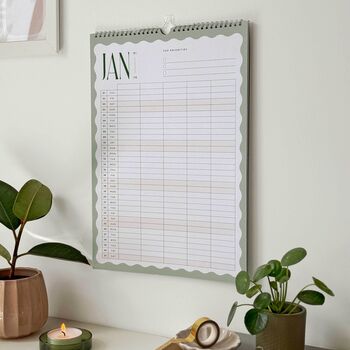 2026 A3 Family Wall Calendar With Five Columns, 9 of 9