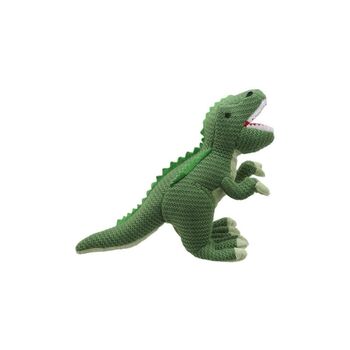 Knitted T Rex Dinosaur Soft Toy, 3 of 3