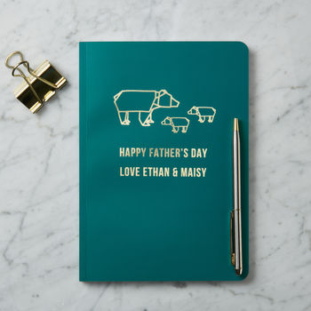 Personalised Papa Bear's Family Notebook, 2 of 5