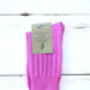 Pink Cashmere Blend Socks, thumbnail 1 of 3