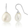 Triora White Freshwater Pearl Drop Earrings, thumbnail 3 of 8