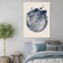 Set Of Two Moon Flower Celestial Art Prints, thumbnail 4 of 4