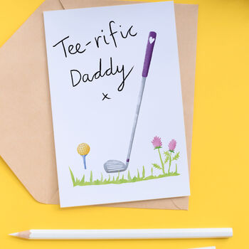 Teerific Golf Card For Dad, Daddy Or Grandad, 3 of 4