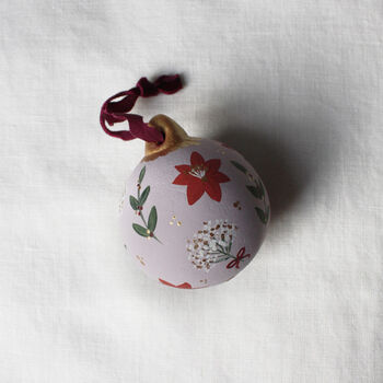 Hand Painted Festive Bauble Decoration, 7 of 9