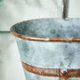 Personalised Vintage Effect Planter With Handle, thumbnail 5 of 6
