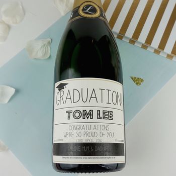 Personalised Graduation Personalised Champagne Label, 2 of 6