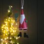 Paddleball Santa Hanging Christmas Decoration, thumbnail 2 of 2